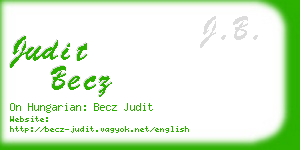 judit becz business card